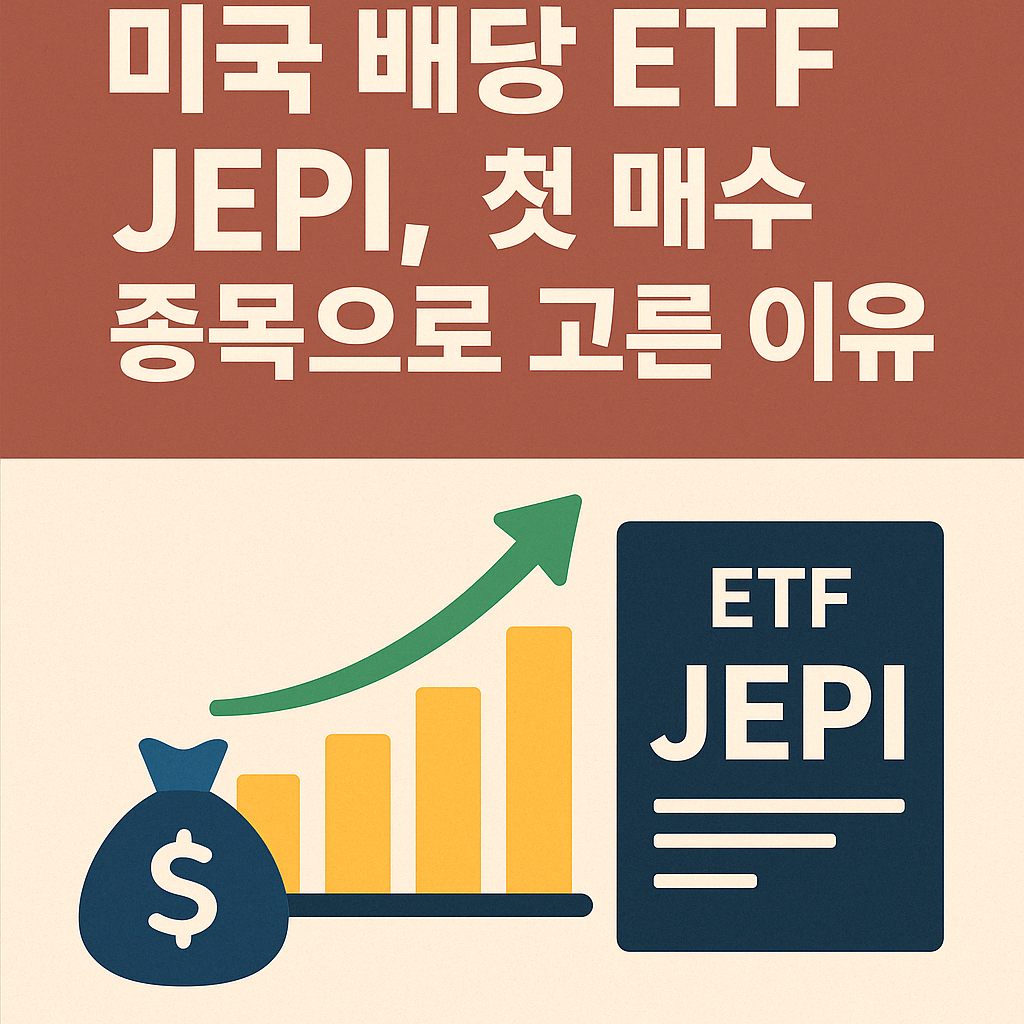 미국 배당 ETF JEPI를 첫 매수 종목으로 선택한 이유를 소개하는 블로그 대표 이미지
